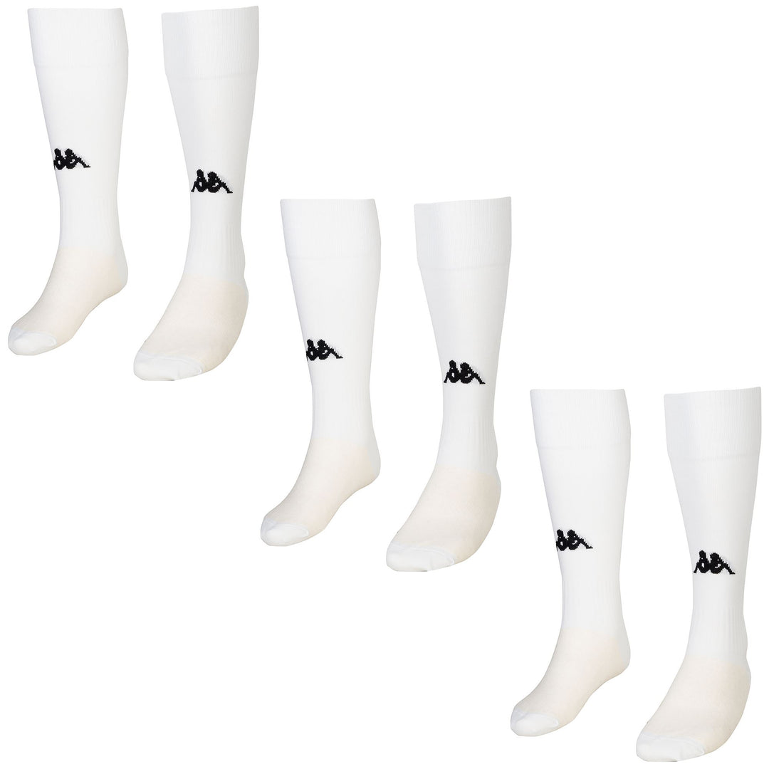 Socks Man KAPPA4FOOTBALL WULGAR 3PACK Knee High Sock WHITE Photo (jpg Rgb)			