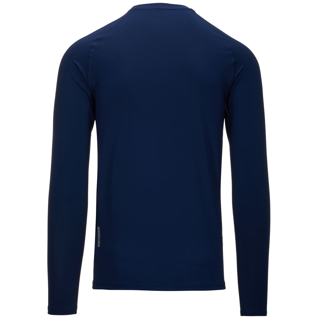 Skin T-ShirtsTop Man KAPPA4SKIN KOMBAT VURBAT Top BLUE MARINE Dressed Side (jpg Rgb)		