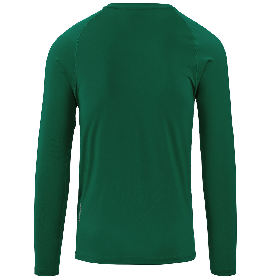 Skin T-ShirtsTop Man KAPPA4SKIN KOMBAT VURBAT Top GREEN Dressed Side (jpg Rgb)		