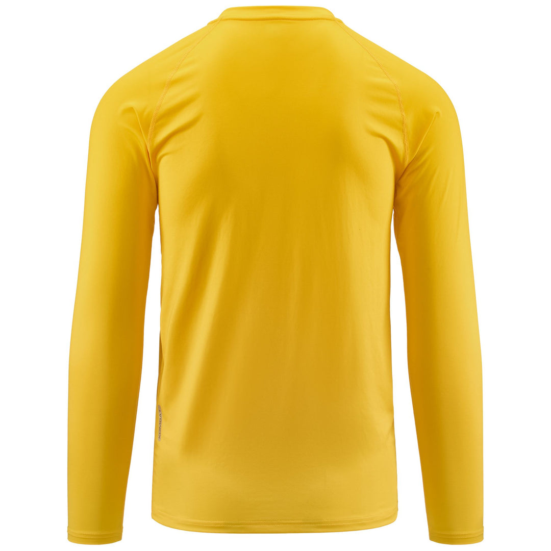Skin T-ShirtsTop Man KAPPA4SKIN KOMBAT VURBAT Top YELLOW CHROME Dressed Side (jpg Rgb)		