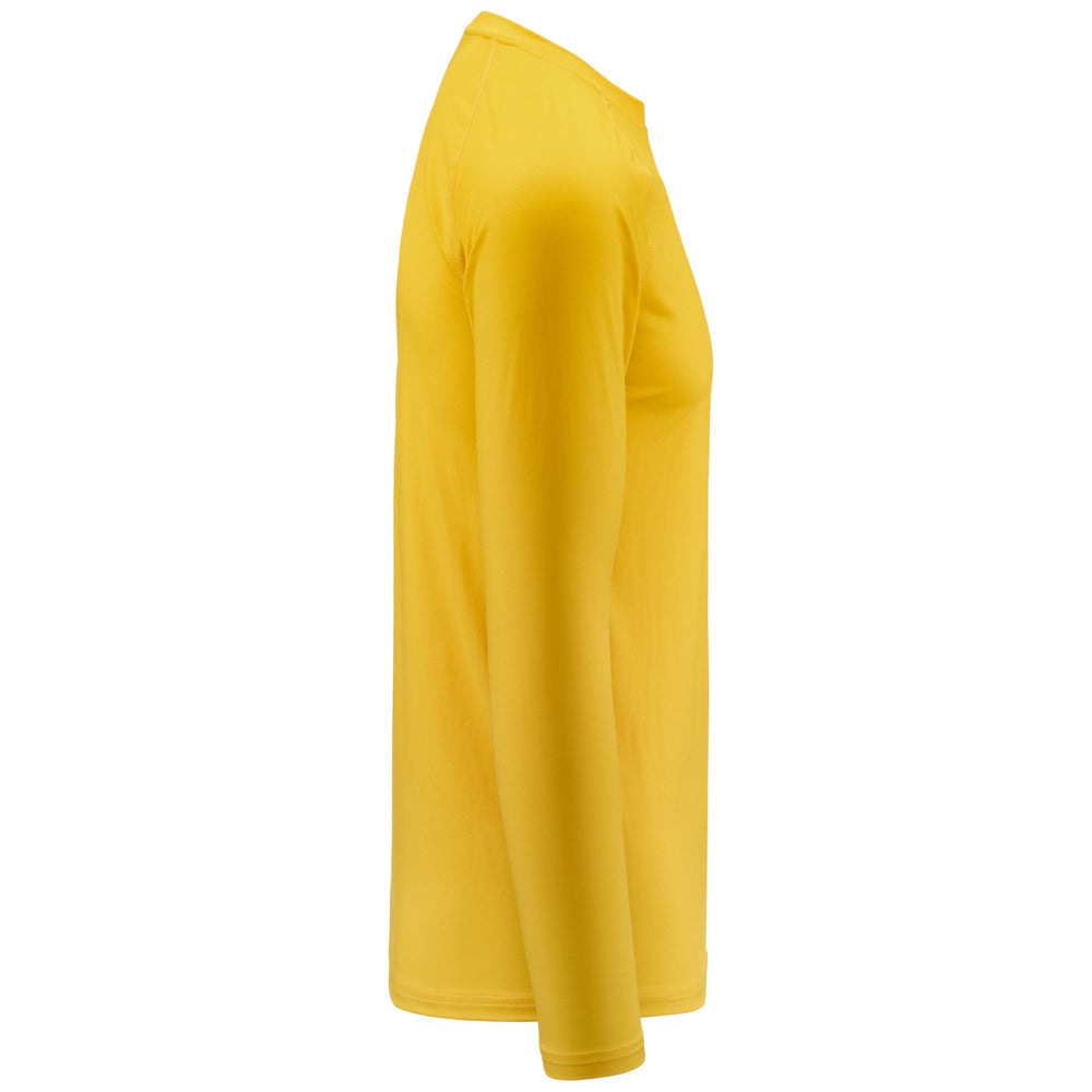 Skin T-ShirtsTop Man KAPPA4SKIN KOMBAT VURBAT Top YELLOW CHROME Dressed Front (jpg Rgb)	