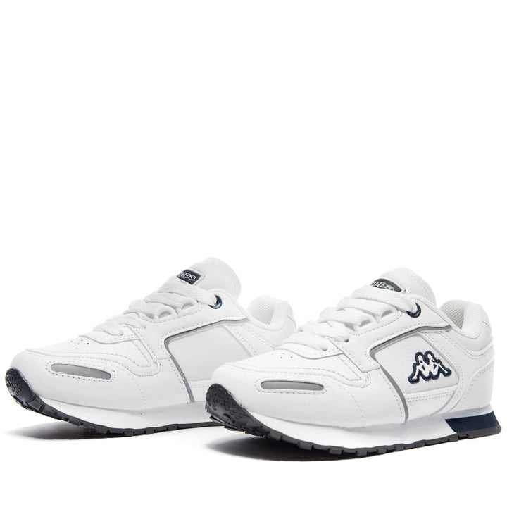 Sneakers Kid unisex LOGO VOGHERA 5 KID Low Cut WHITE - BLUE MARINE Detail (jpg Rgb)			
