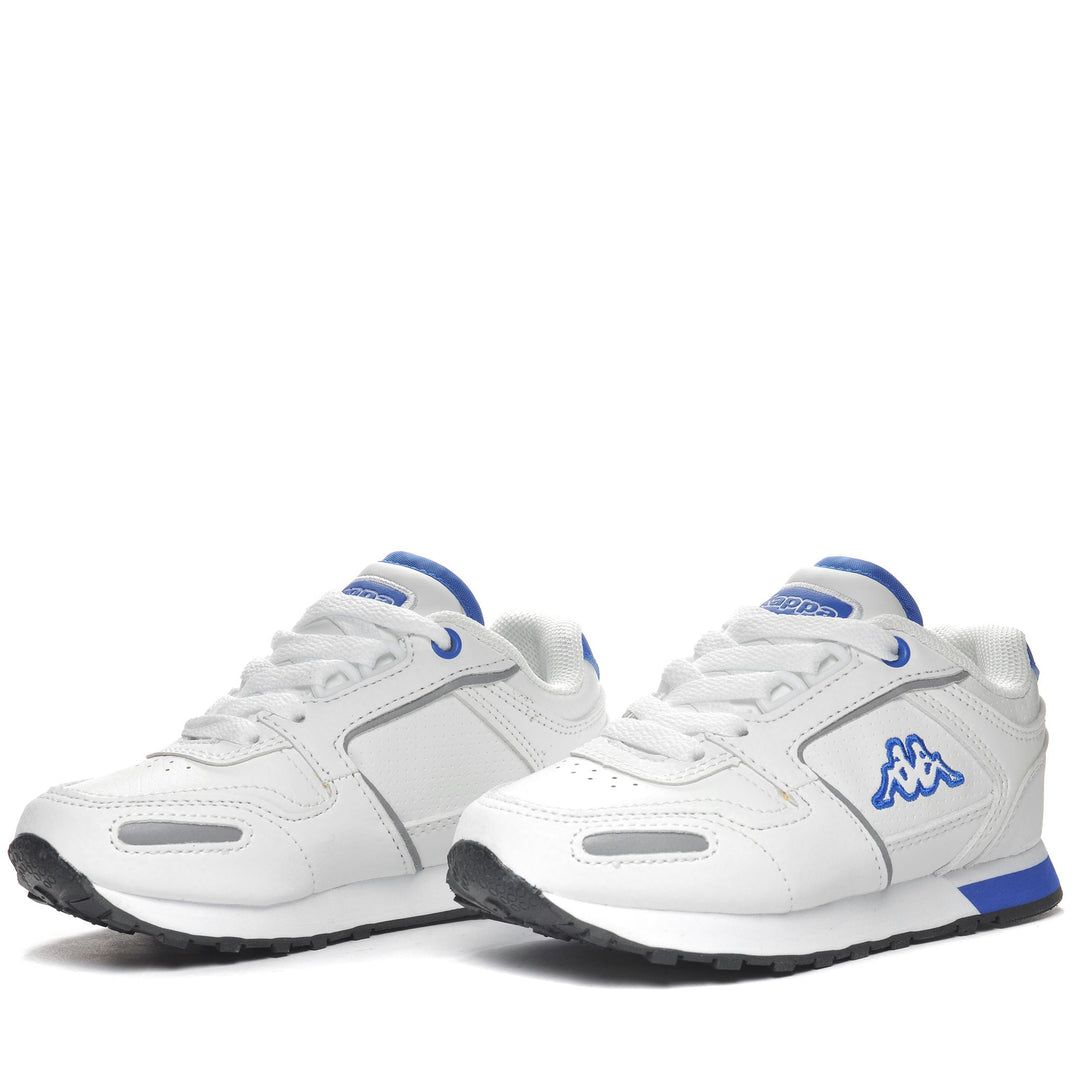 Sneakers Kid unisex LOGO VOGHERA 5 KID Low Cut WHITE - BLUE COLD Detail (jpg Rgb)			