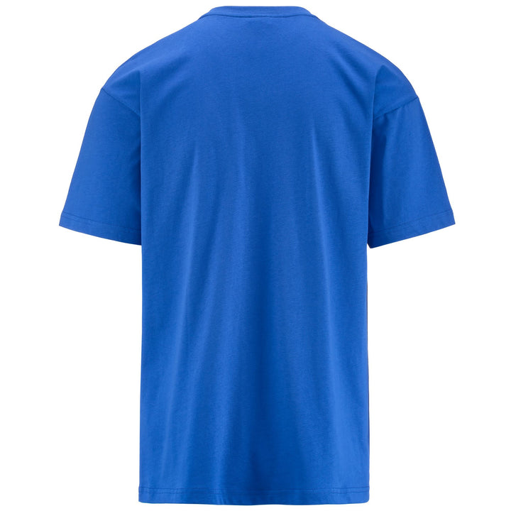 T-ShirtsTop Man 222 BANDA ECOP T-Shirt BLUE ROYAL-BEIGE-GREY Dressed Side (jpg Rgb)		