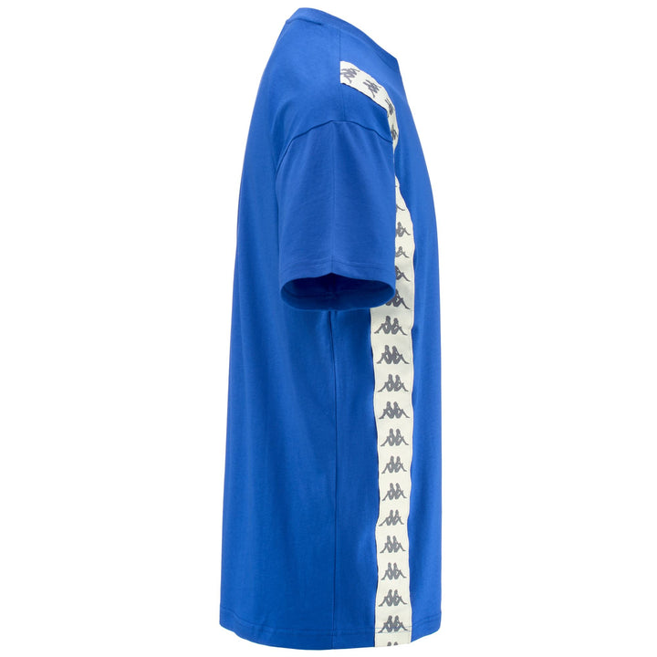T-ShirtsTop Man 222 BANDA ECOP T-Shirt BLUE ROYAL-BEIGE-GREY Dressed Front (jpg Rgb)	