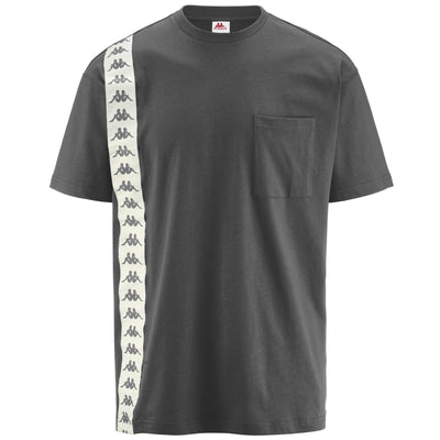 T-ShirtsTop Man 222 BANDA ECOP T-Shirt GREY-BEIGE | kappa Photo (jpg Rgb)			