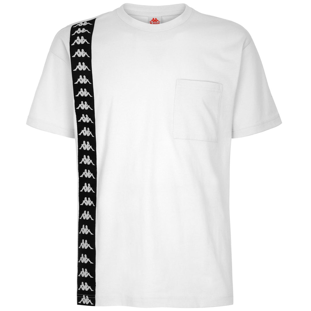 T-ShirtsTop Man 222 BANDA ECOP T-Shirt WHITE - BLACK Photo (jpg Rgb)			