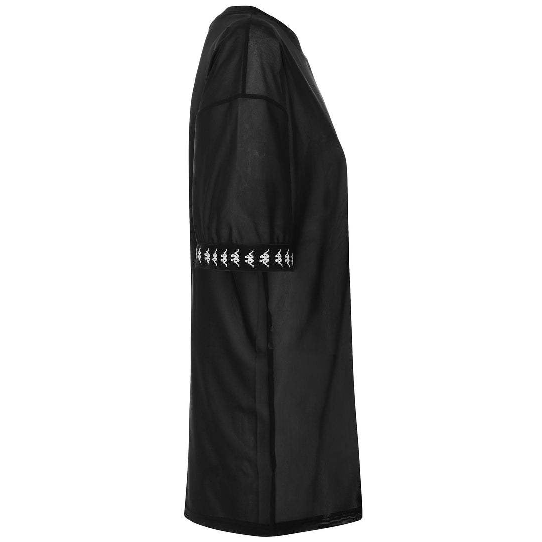 Dresses Woman 222 BANDA EDY Short BLACK - WHITE - BLACK Dressed Front (jpg Rgb)	