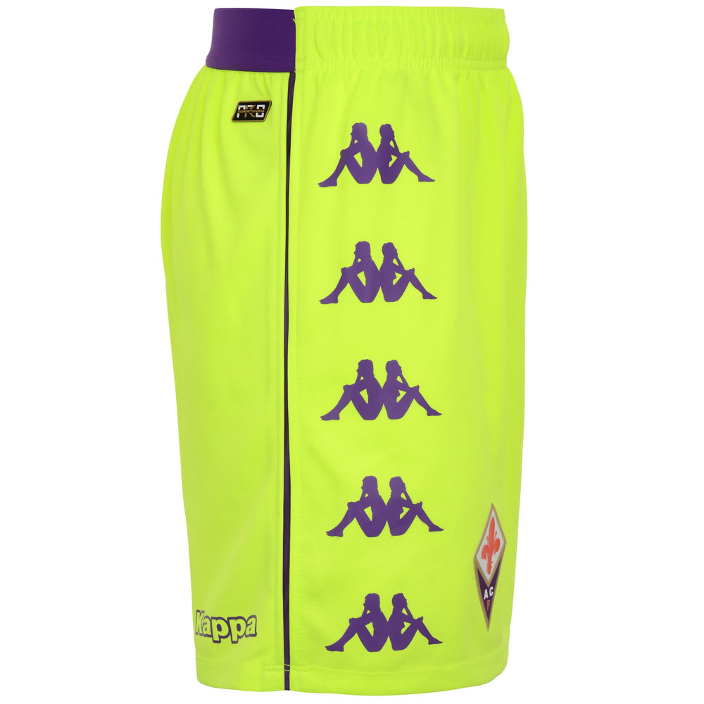Shorts Man KOMBAT RYDER PRO FIORENTINA Sport  Shorts YELLOW FLUO Dressed Front (jpg Rgb)	