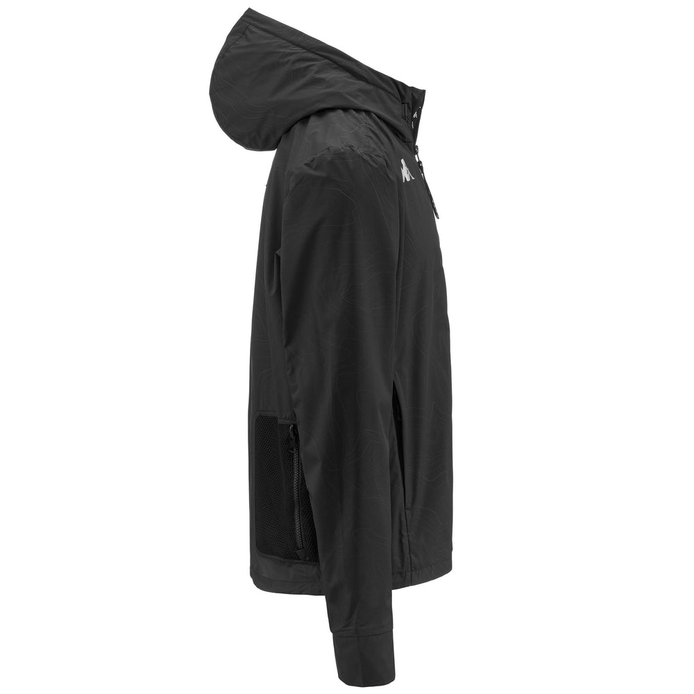 Jackets Man BOCOU Short BLACK LIGHT - BLACK Dressed Front (jpg Rgb)	
