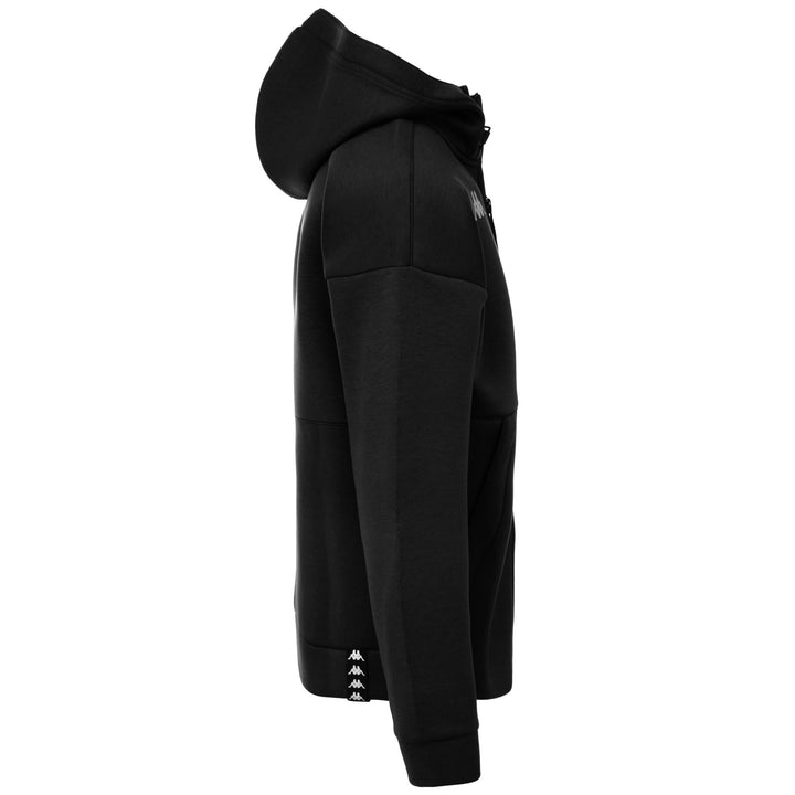 Fleece Man BACSTER Jacket BLACK LIGHT - BLACK Dressed Front (jpg Rgb)	
