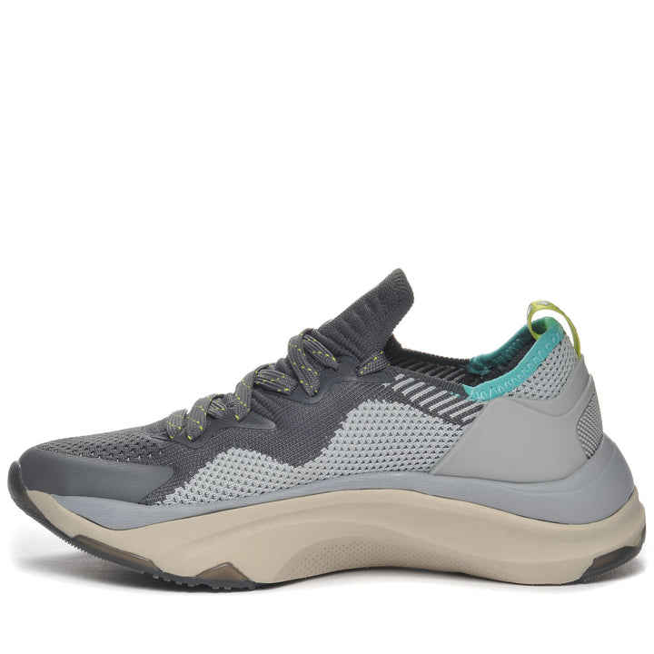 Sport Shoes Unisex KOMBAT PERFORMANCE 1 PRO Low Cut GREY ANTHRACITE - GREY OYSTER Dressed Side (jpg Rgb)		