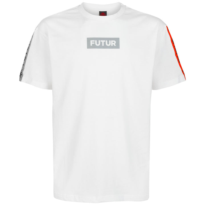T-ShirtsTop Unisex AUTHENTIC KANAF KFF T-Shirt WHITE-NEON ORANGE-SILVER Photo (jpg Rgb)			
