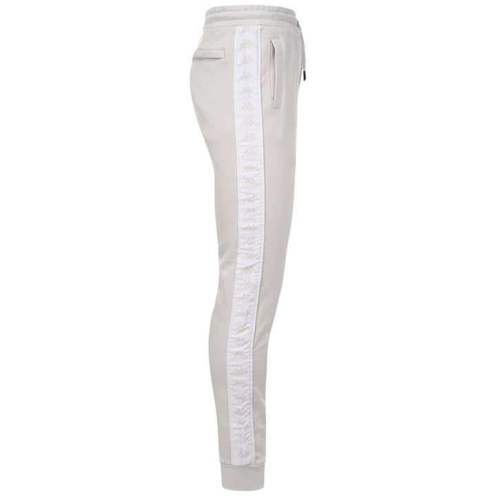 Pants Man 222 BANDA ALANZ 2 Sport Trousers GREY LT - WHITE Dressed Front (jpg Rgb)	