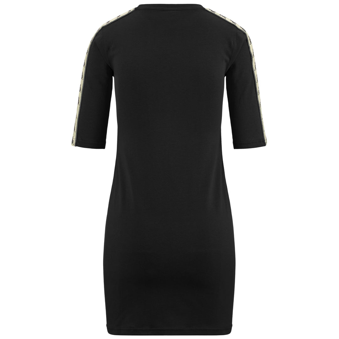 Dresses Woman 222 BANDA CALNI Mid BLACK-BEIGE-GREY Dressed Side (jpg Rgb)		
