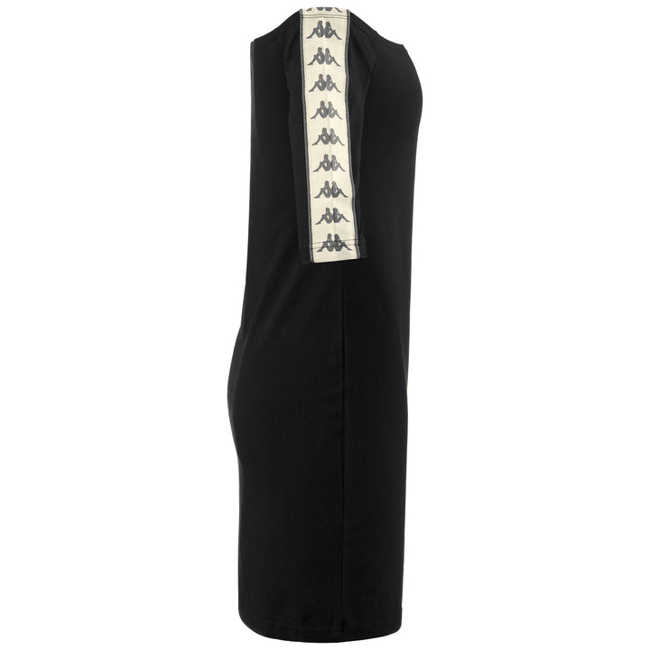 Dresses Woman 222 BANDA BASTI Mid BLACK-BEIGE-GREY Dressed Front (jpg Rgb)	