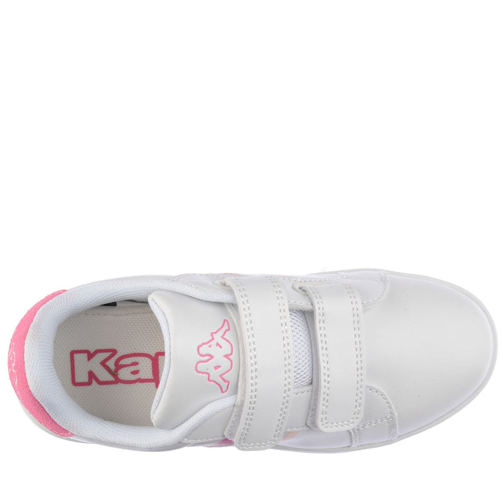 Sneakers Kid unisex LOGO ALPHA 2 V KID Low Cut WHITE-PINK Dressed Back (jpg Rgb)		