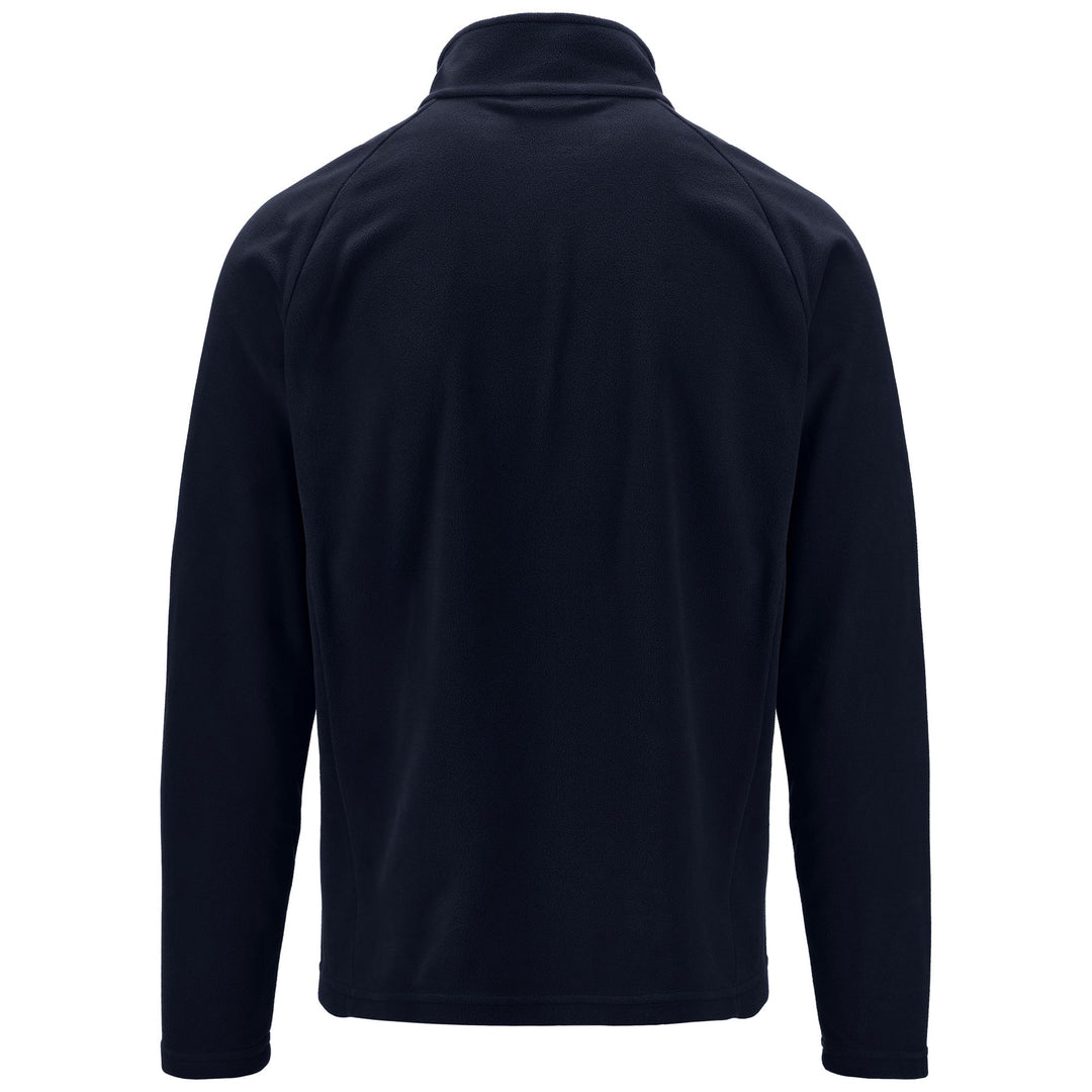Fleece Unisex 6CENTO 687FZ Jacket BLUE DK-BLACK Dressed Side (jpg Rgb)		