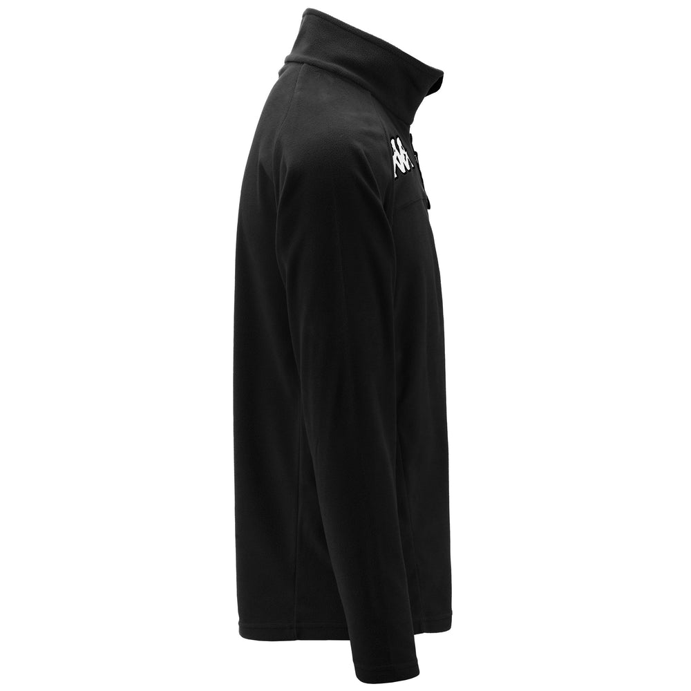 Fleece Unisex 6CENTO 687FZ Jacket BLACK LT-BLACK Dressed Front (jpg Rgb)	