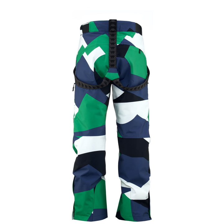 Pants Man 6CENTO 622P Sport Trousers GRAPHIC BLUE DK - GREEN - BLUE FIORD - WHITE Dressed Front (jpg Rgb)	