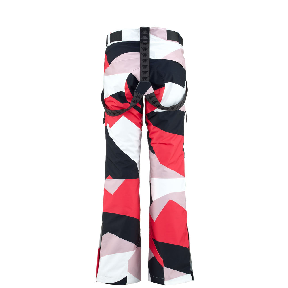 Pants Woman 6CENTO 665P Sport Trousers GRAPHIC PINK - PINK LT. - BLUE - WHITE Dressed Front (jpg Rgb)	