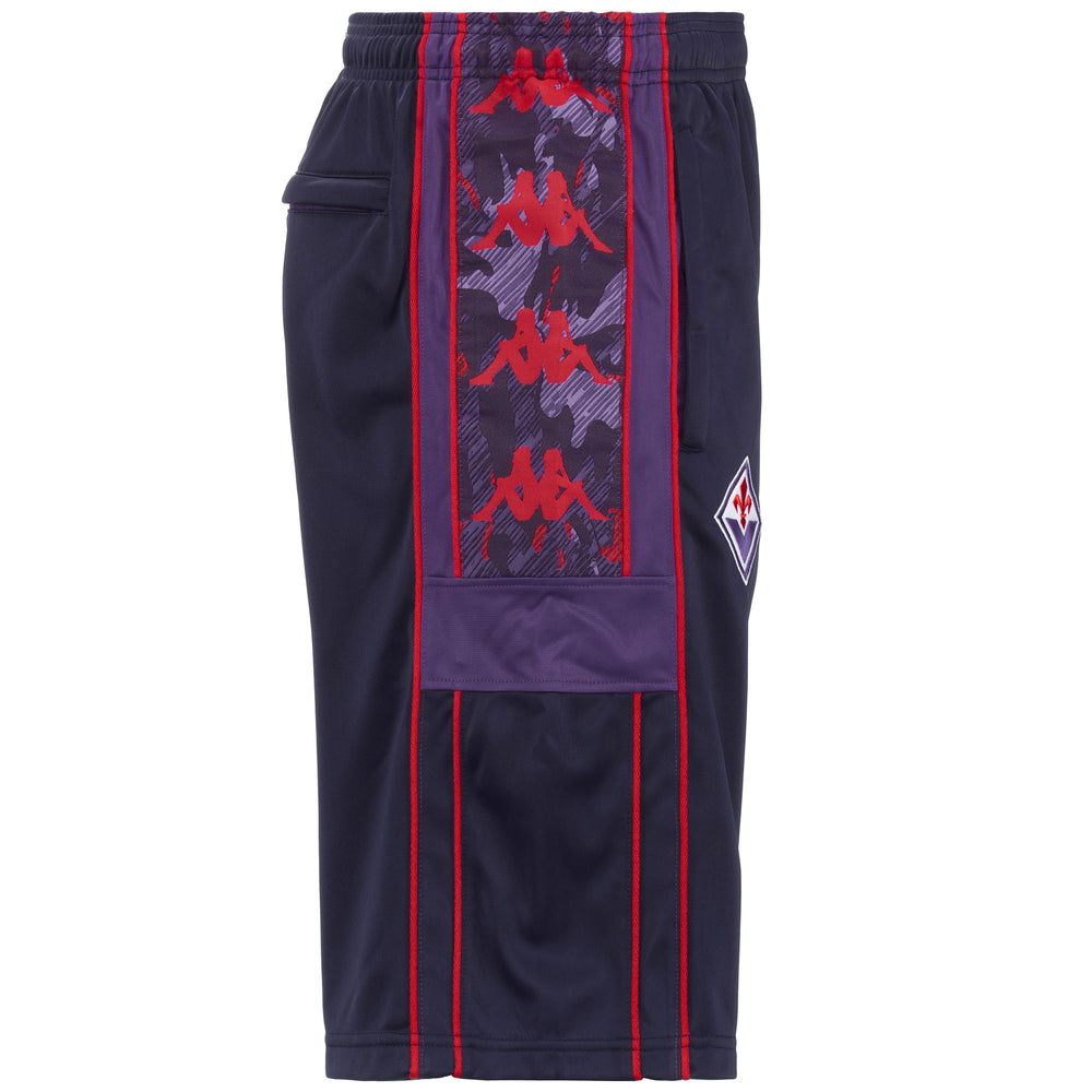 Shorts Man 222 BANDA 10 FUBREN FIORENTINA Sport  Shorts BLUE ASTRAL - VIOLET INDIGO - RED BLAZE Dressed Front (jpg Rgb)	