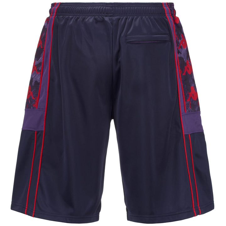 Shorts Man 222 BANDA 10 FUBREN FIORENTINA Sport  Shorts BLUE ASTRAL - VIOLET INDIGO - RED BLAZE Dressed Side (jpg Rgb)		