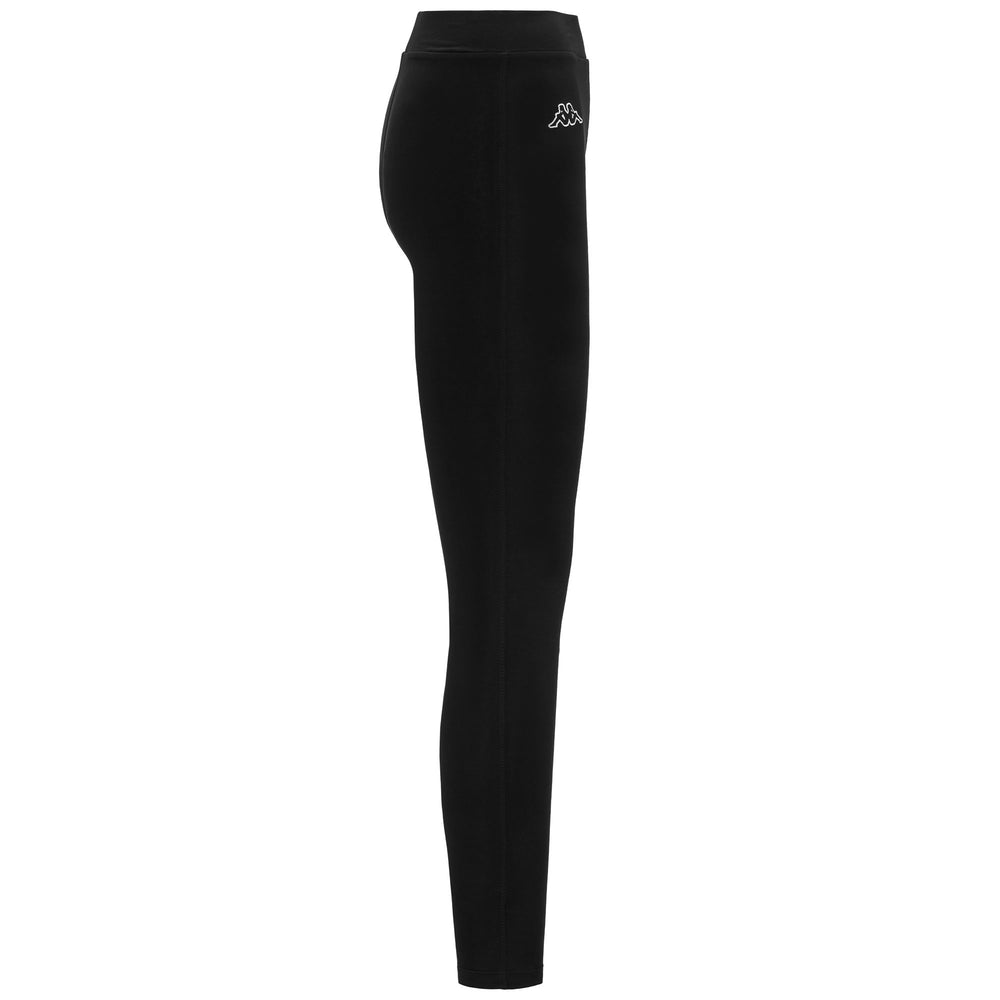 Pants Woman LOGO SILVIE Sport Trousers BLACK-WHITE ANTIQUE Dressed Front (jpg Rgb)	
