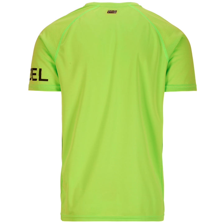 Active Jerseys Man KOMBAT PADEL DAGO Shirt GREEN ACID Dressed Side (jpg Rgb)		