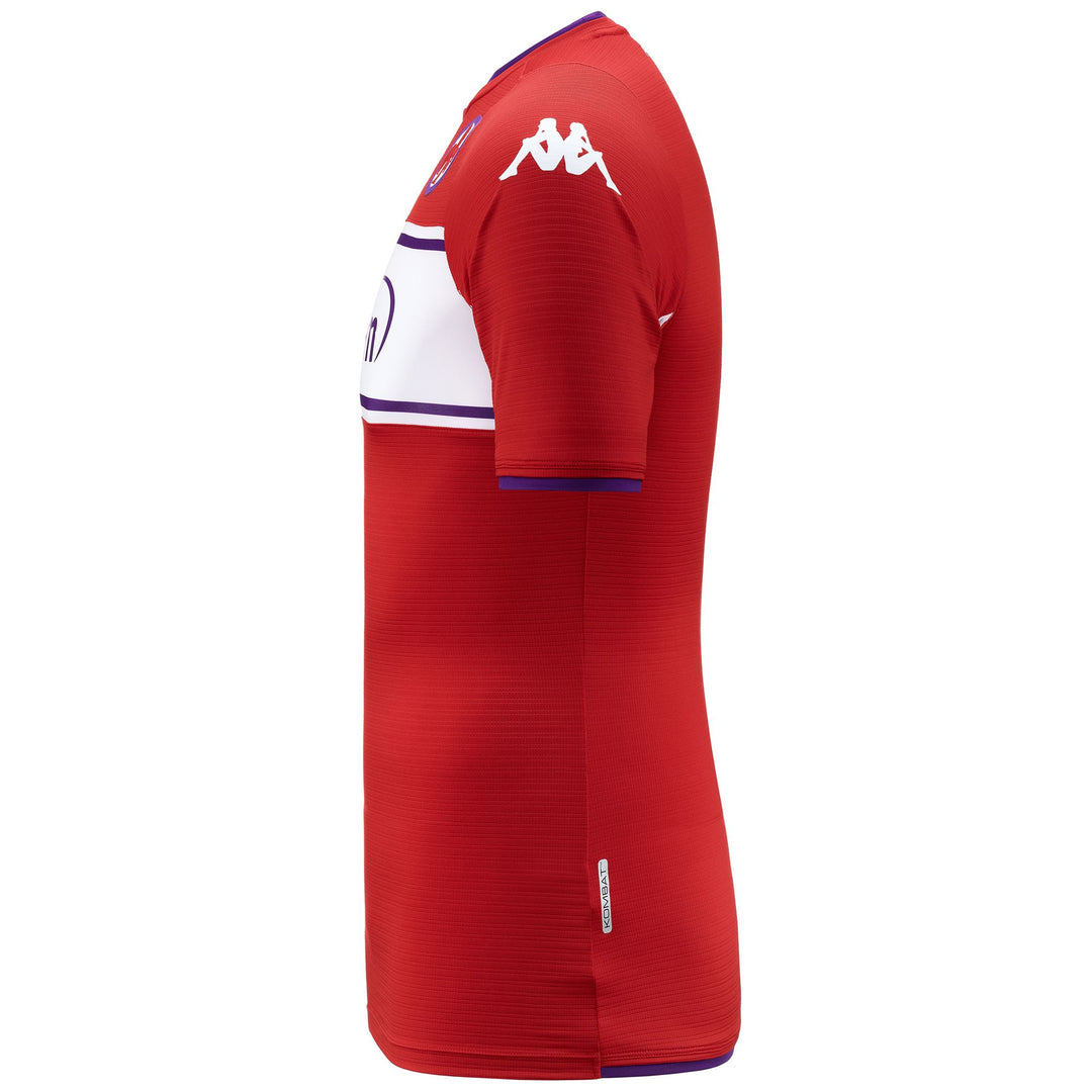 Active Jerseys Man KOMBAT PRO 2022 FIORENTINA Shirt RED BLAZE - WHITE  - VIOLET INDIGO Dressed Front (jpg Rgb)	