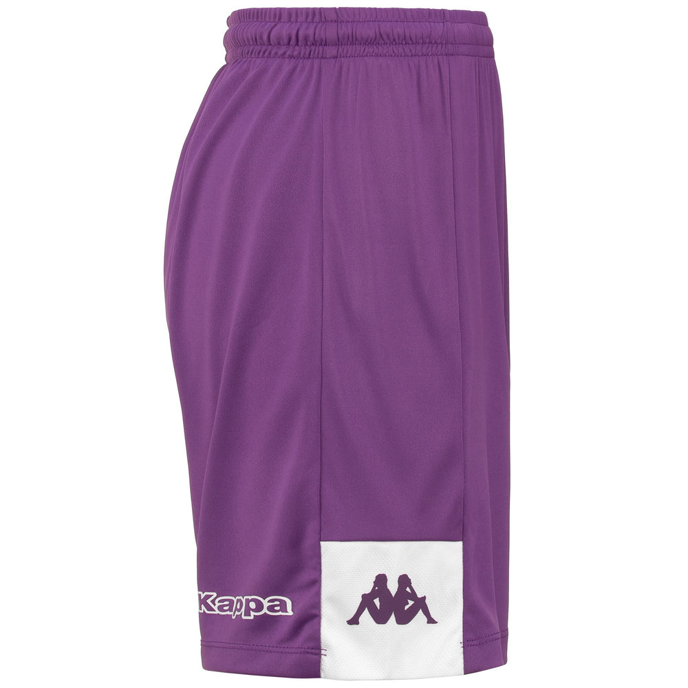 Shorts Man KAPPA4FOOTBALL DAGGO Sport  Shorts VIOLET INDIGO - WHITE Dressed Front (jpg Rgb)	