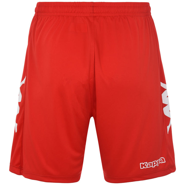 Shorts Man KAPPA4FOOTBALL BLIXO Sport  Shorts RED CHINESE Dressed Side (jpg Rgb)		