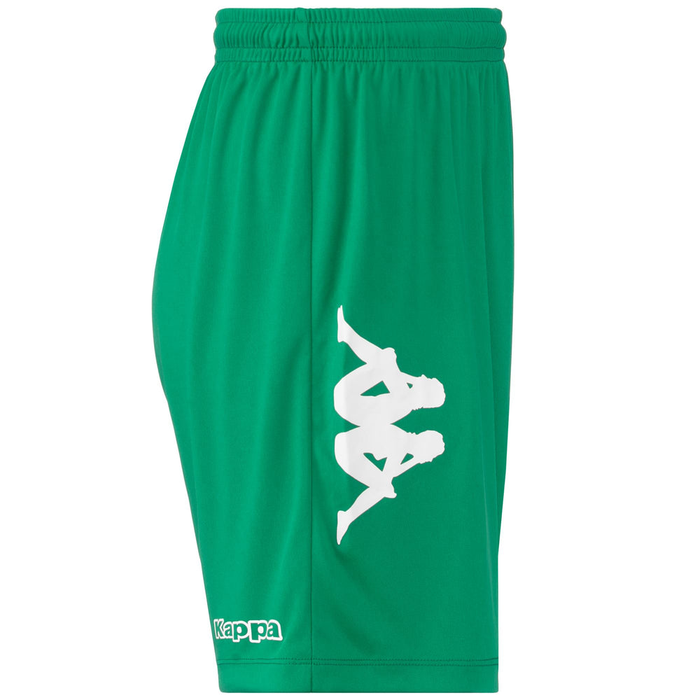 Shorts Man KAPPA4FOOTBALL BLIXO Sport  Shorts GREEN Dressed Front (jpg Rgb)	