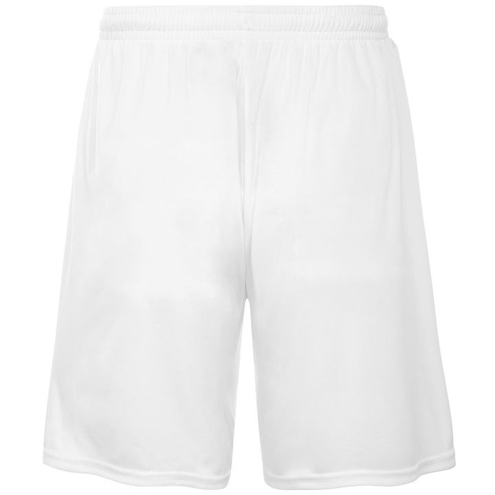 Shorts Man KAPPA4FOOTBALL BORGO Sport  Shorts WHITE Dressed Side (jpg Rgb)		