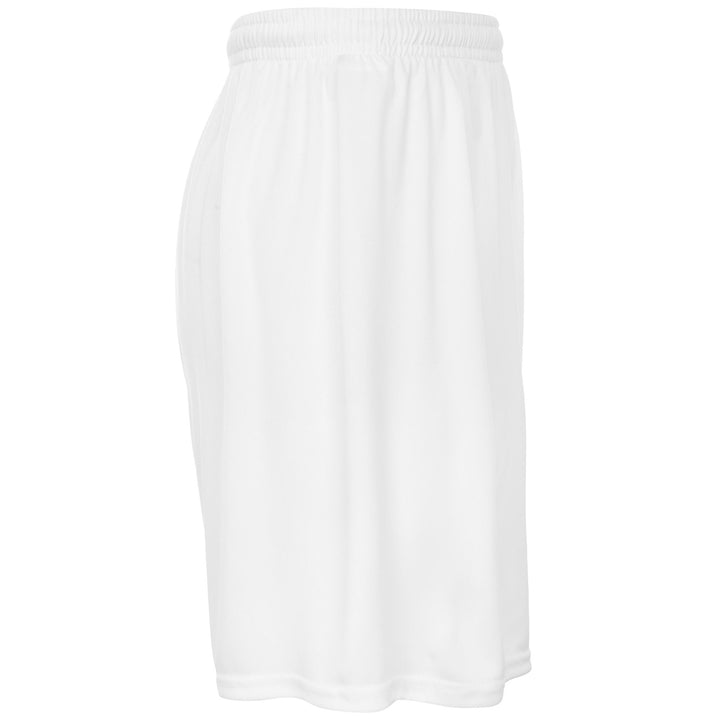 Shorts Man KAPPA4FOOTBALL BORGO Sport  Shorts WHITE Dressed Front (jpg Rgb)	