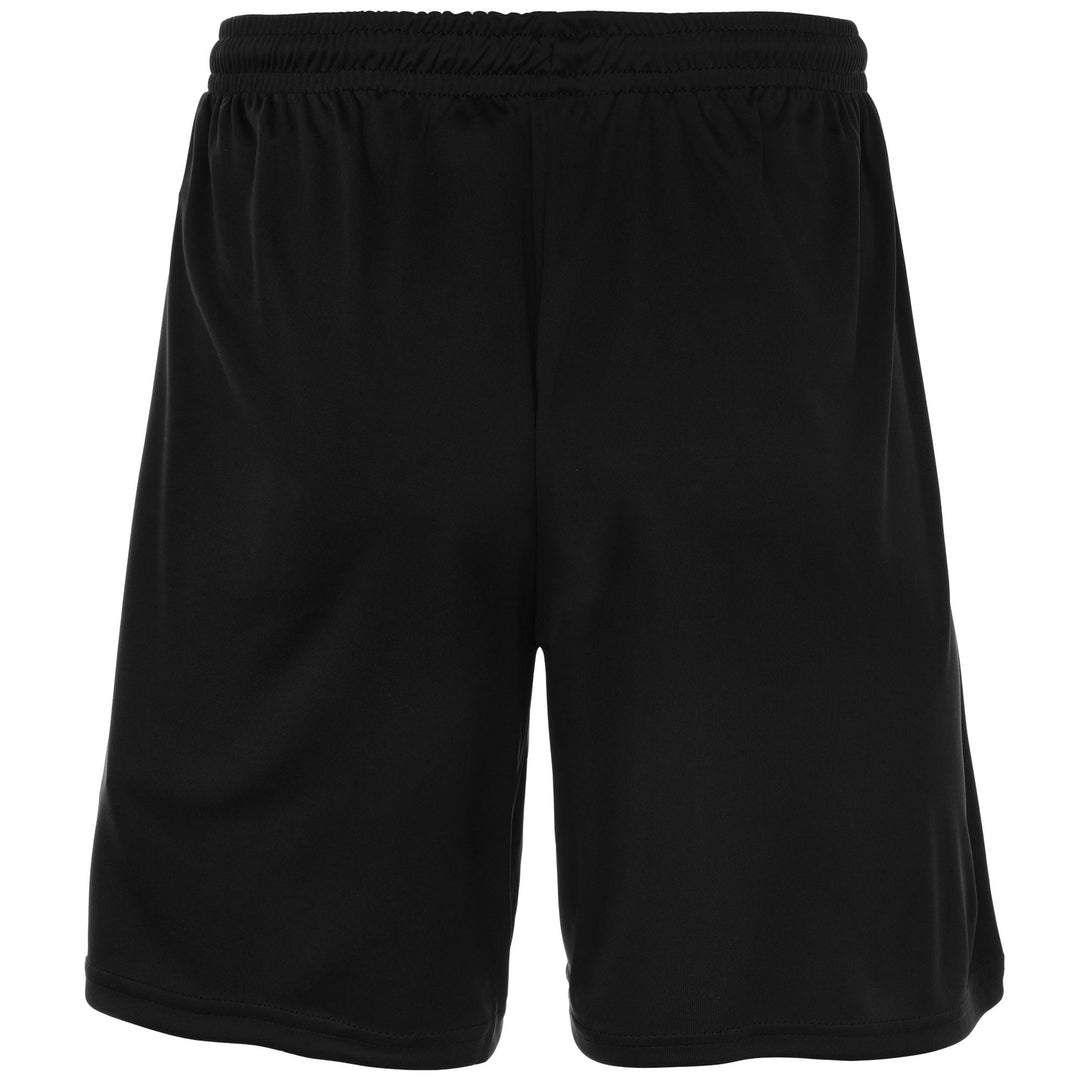 Shorts Man KAPPA4FOOTBALL BORGO Sport  Shorts BLACK Dressed Side (jpg Rgb)		
