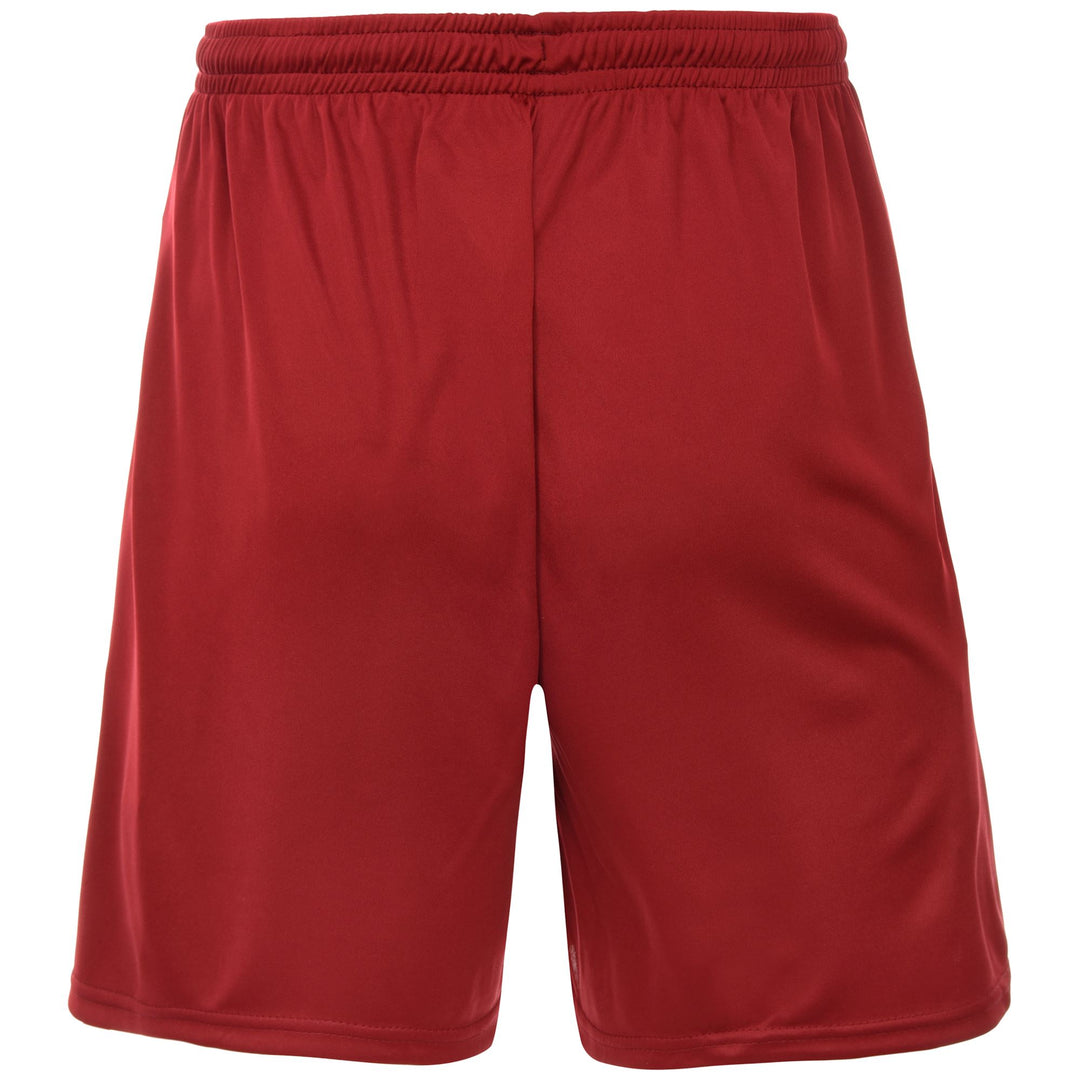 Shorts Man KAPPA4FOOTBALL BORGO Sport  Shorts RED GRANATA Dressed Side (jpg Rgb)		