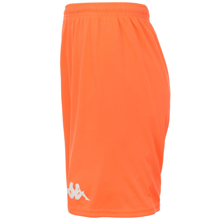 Shorts Man KAPPA4FOOTBALL BORGO Sport  Shorts ORANGE FLAME Dressed Front (jpg Rgb)	