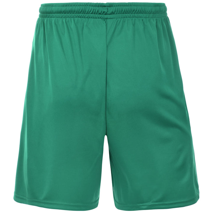 Shorts Man KAPPA4FOOTBALL BORGO Sport  Shorts GREEN Dressed Side (jpg Rgb)		