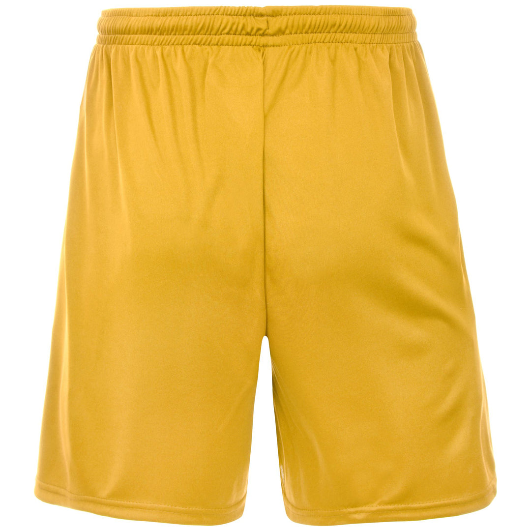 Shorts Man KAPPA4FOOTBALL BORGO Sport  Shorts YELLOW CHROME Dressed Side (jpg Rgb)		