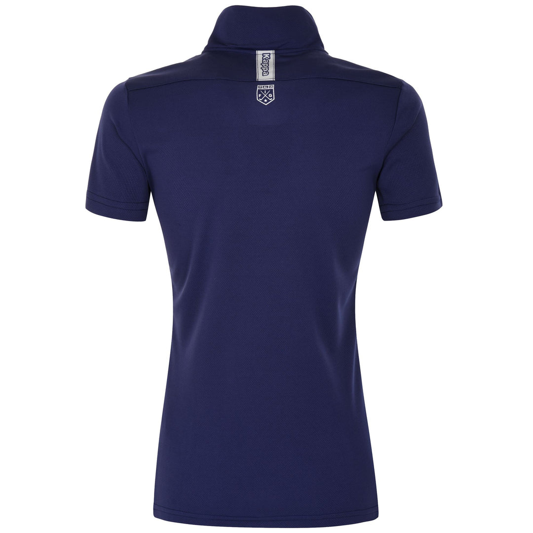 Active Jerseys Woman SINNARY OPEN ITALIA Polo Shirt BLUE MARINE-SILVER Dressed Side (jpg Rgb)		