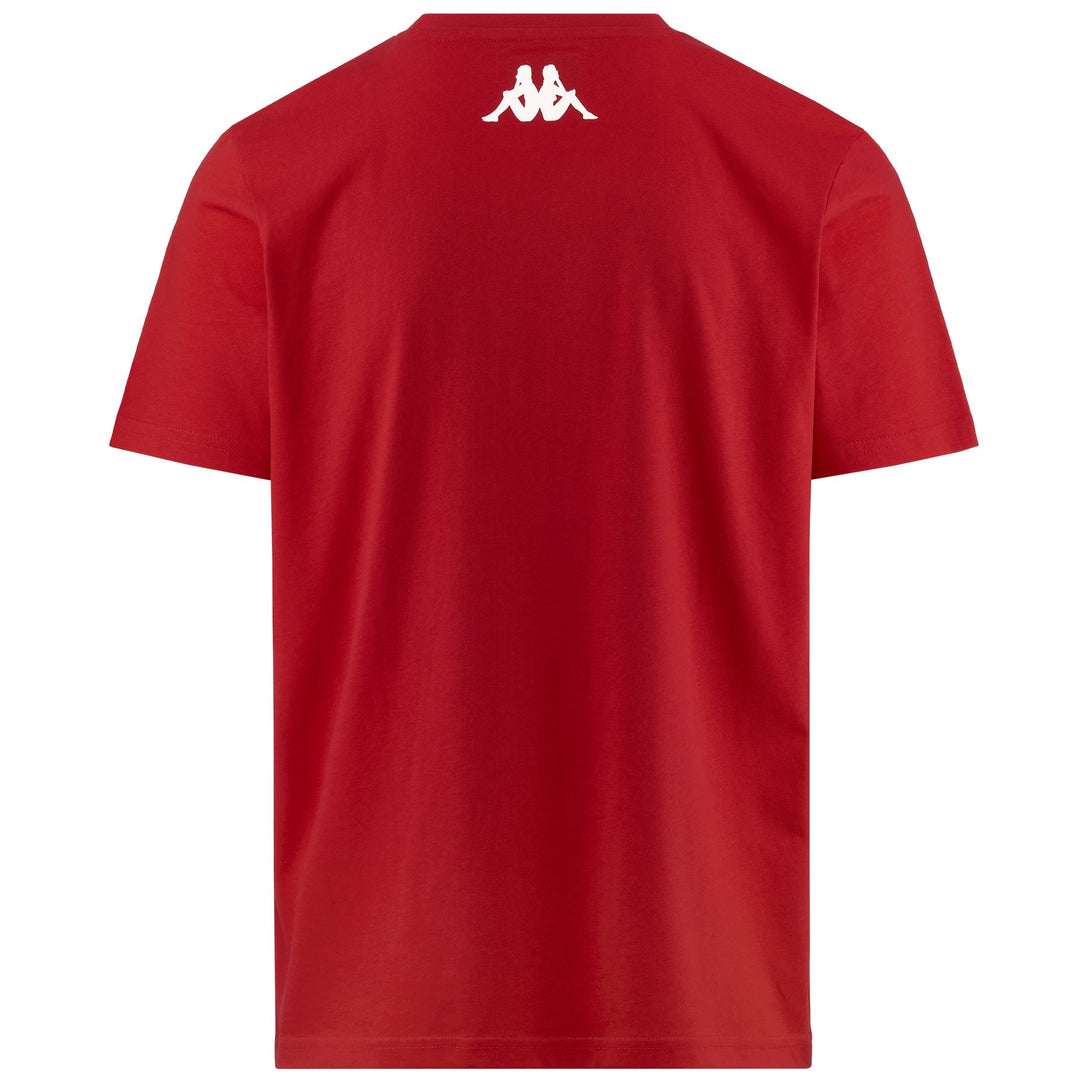 T-ShirtsTop Man KAPPA4TRAINING BRIZZO T-Shirt RED CHINESE Dressed Side (jpg Rgb)		
