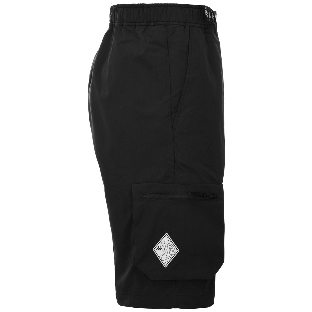 Shorts Man BORTIS Sport  Shorts BLACK LIGHT - BLACK Dressed Back (jpg Rgb)		