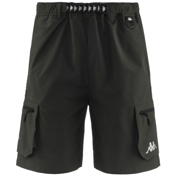 Shorts Man BORTIS Sport  Shorts GREEN INK - BLACK Photo (jpg Rgb)			
