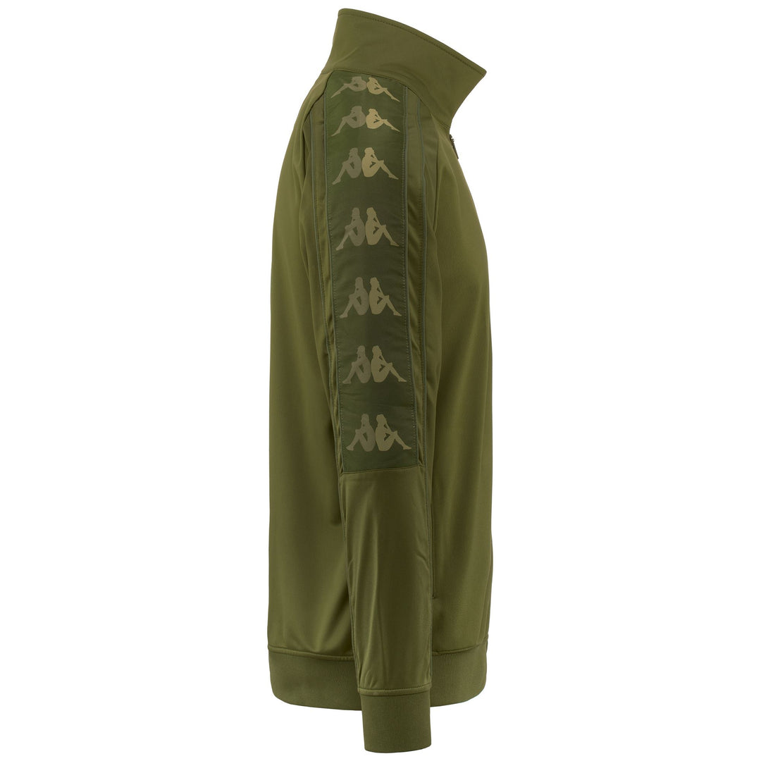 Fleece Man 222 BANDA 10 LIGHT Jacket GREEN PARSLEY Dressed Front (jpg Rgb)	