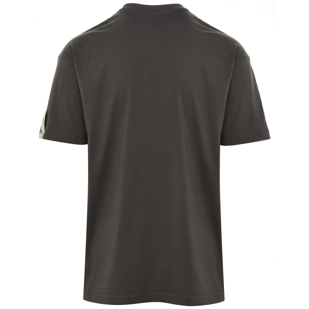 T-ShirtsTop Unisex 222 BANDA PEOPLE T-Shirt GREY-BEIGE Dressed Side (jpg Rgb)		