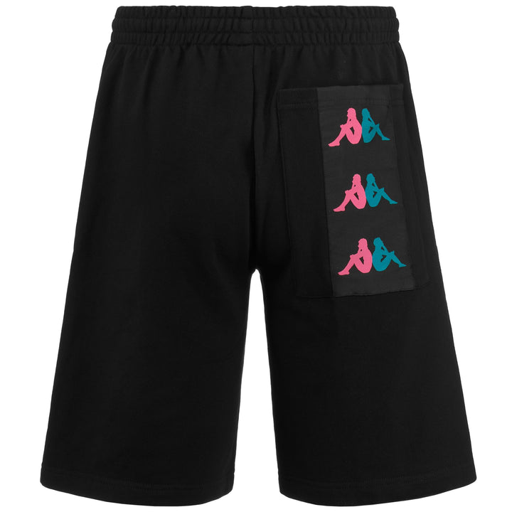 Shorts Man 222 BANDA 10 LIVOR Sport  Shorts BLACK-RASPBERRY-OCEAN DK Dressed Side (jpg Rgb)		