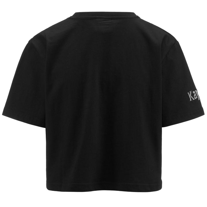 T-ShirtsTop Woman AUTHENTIC GHIGAX T-Shirt BLACK Dressed Side (jpg Rgb)		
