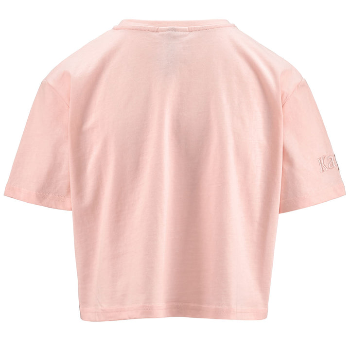 T-ShirtsTop Woman AUTHENTIC GHIGAX T-Shirt PINK BLUSH Dressed Side (jpg Rgb)		
