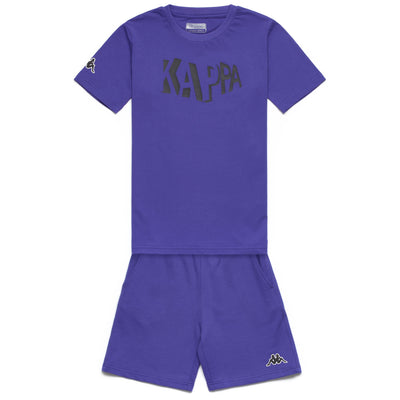 Sets Boy LOGO DUMBY KID Short/ T-Shirt Blue Spectrum | kappa Photo (jpg Rgb)			